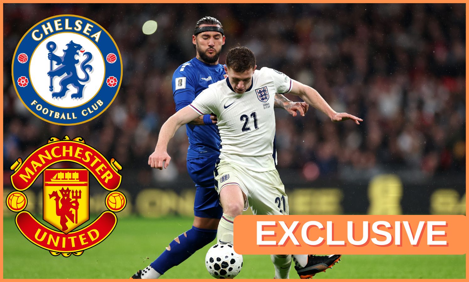 Elliot Anderson in action for England