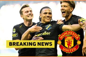 Kevin Filling celebrates a goal for AIK