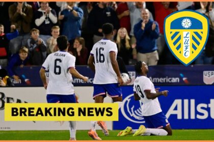 Haji Wright celebrates a goal for the United States Men