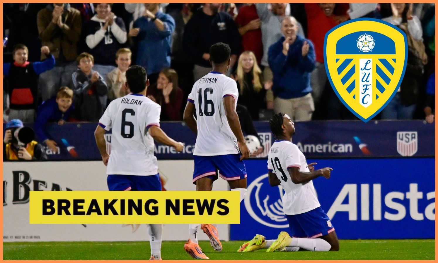 Haji Wright celebrates a goal for the United States Men