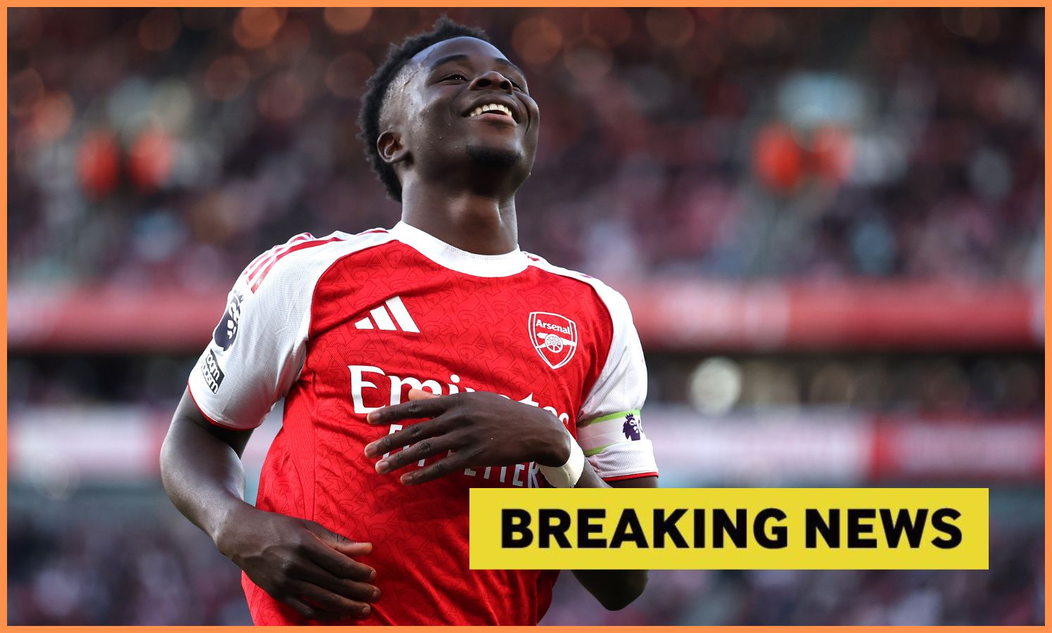 Bukayo Saka of Arsenal and