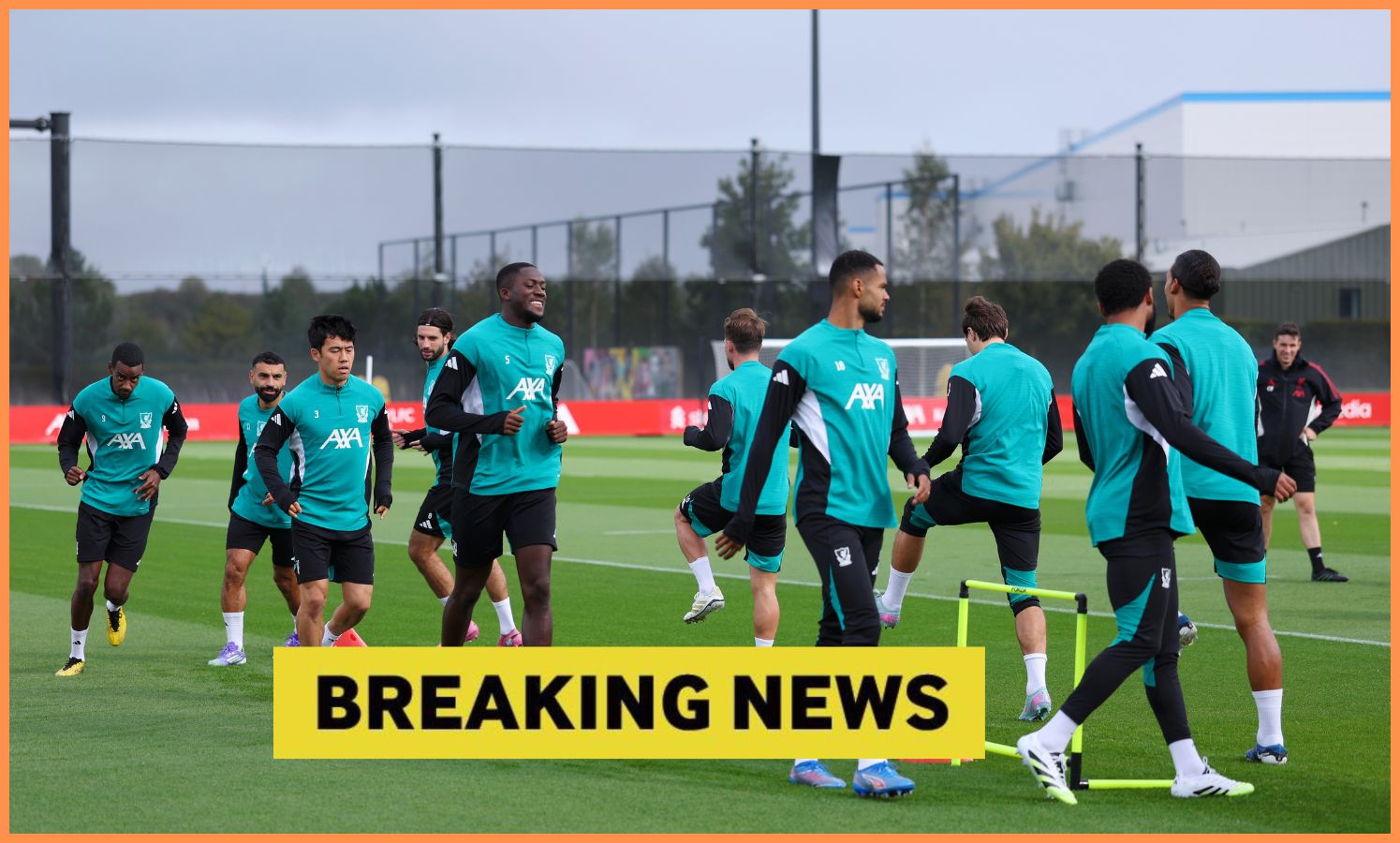 Ibrahima Konate in Liverpool training
