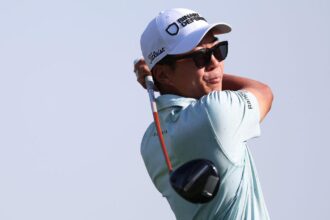 DP World Tour Championship: Michael Kim leads Tommy Fleetwood after first round