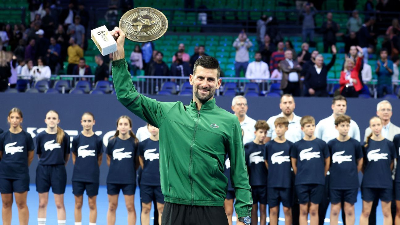 Djokovic wins in Athens, advances Auger-Aliassime to ATP Finals