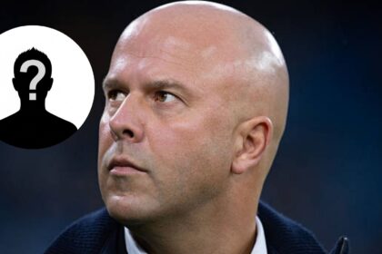 Arne Slot with overlay of mystery player