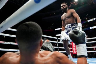 Jaron “Boots” Ennis makes debut with first-round TKO of Wisma Lima at 154 pounds, makes shocking statement