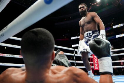 Jaron “Boots” Ennis makes debut with first-round TKO of Wisma Lima at 154 pounds, makes shocking statement