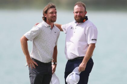 Tommy Fleetwood and Shane Lawrie share lead at 2025 Abu Dhabi HSBC Championship