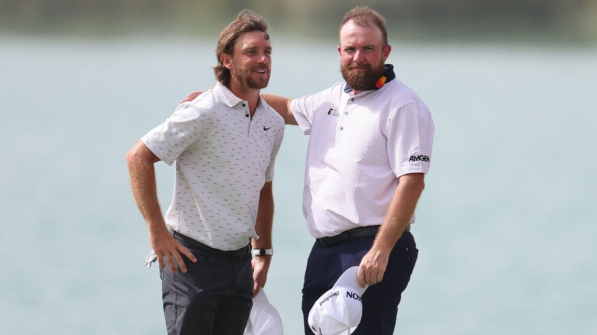 Tommy Fleetwood and Shane Lawrie share lead at 2025 Abu Dhabi HSBC Championship