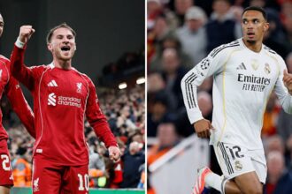 Split image of Alexis Mac Allister and Trent Alexander-Arnold