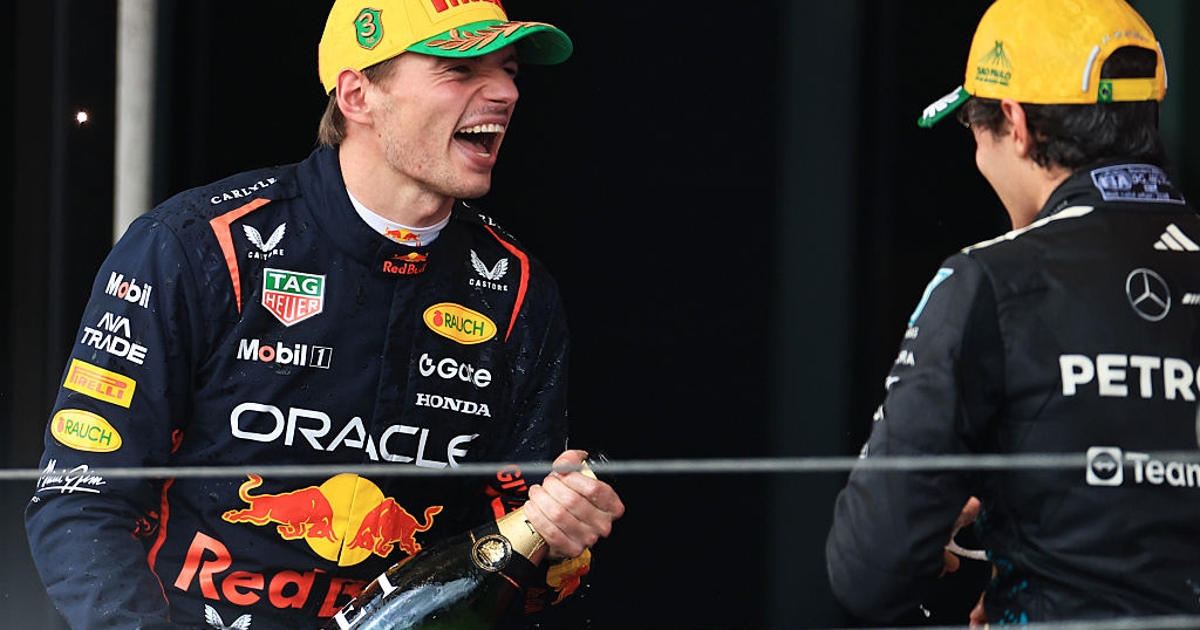 Verstappen didn't expect to finish on the podium in Brazil when he woke up on Sunday morning