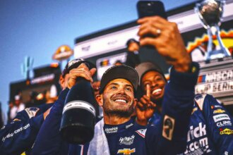 Cup Champion Kyle Larson 1-on-1: On celebrating the kids, planning vacations, and being a hockey dad.