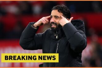 Man United manager Ruben Amorim and