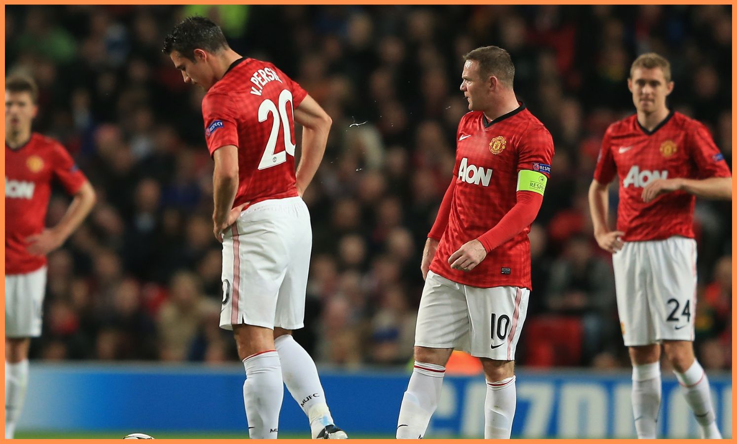 Robin van Persie and Wayne Rooney