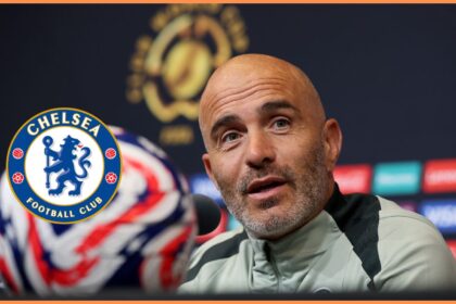 Enzo Maresca, Manager of Chelsea, talks to the media