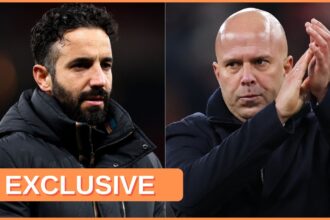 Ruben Amorim and Arne Slot