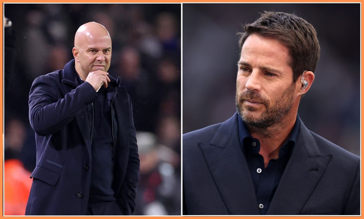 Arne Slot and Jamie Redknapp