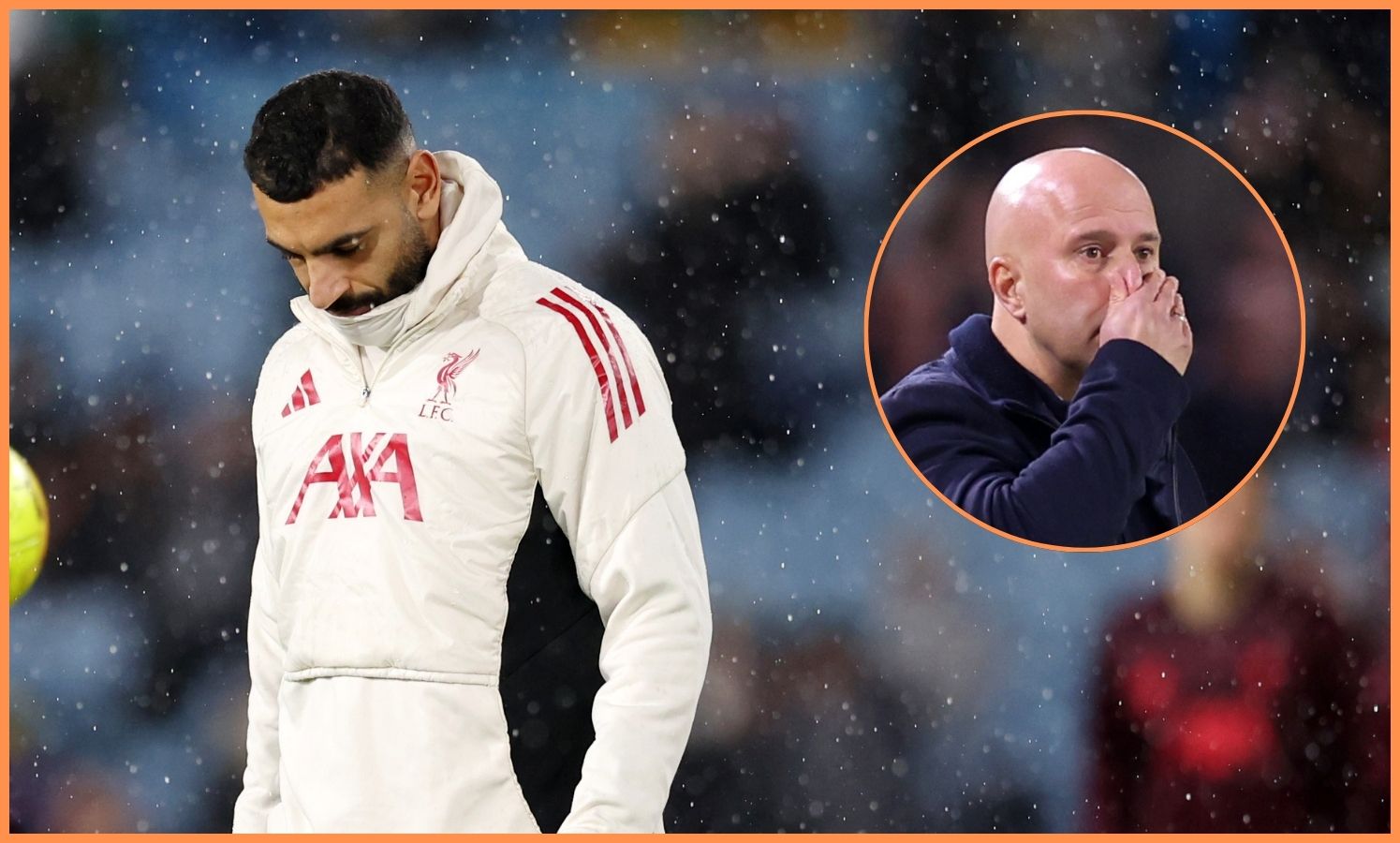 Mohamed Salah and Arne Slot