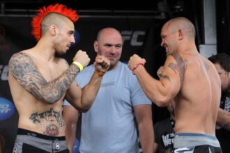 Dan Hardy and Chris Lytle face off ahead of UFC fight
