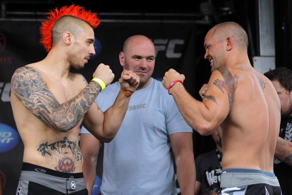 Dan Hardy and Chris Lytle face off ahead of UFC fight