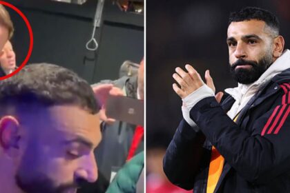 Split image of the press officer