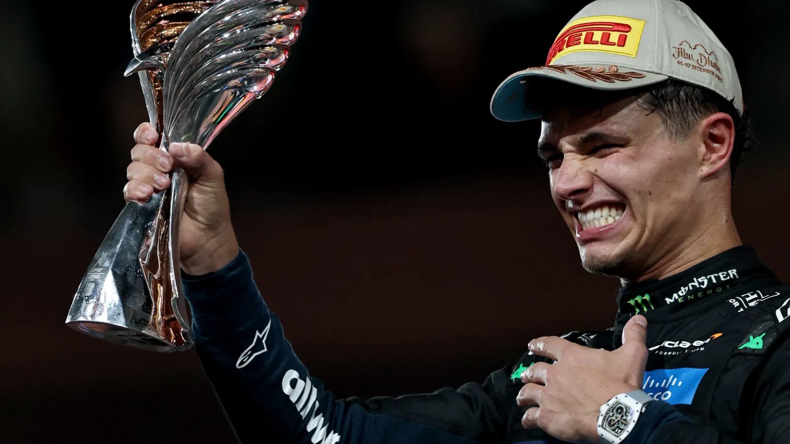 When will Lando Norris get his hands on the F1 Champion Trophy?
