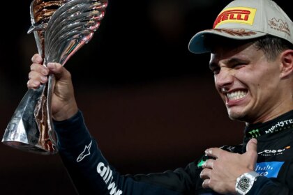 When will Lando Norris get his hands on the F1 Champion Trophy?