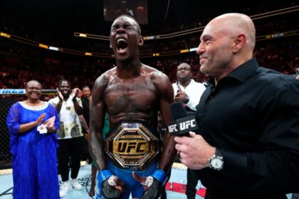 Joe Rogan interviews Israel Adesanya after UFC 287 fight