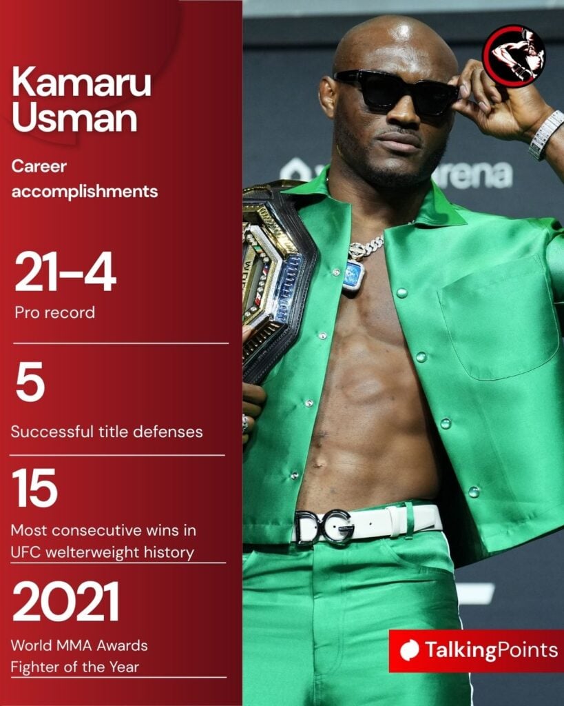 Kamaru Usman's career achievements