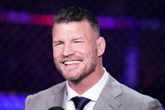 Michael Bisping on commentary at UFC Paris