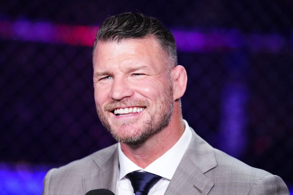 Michael Bisping on commentary at UFC Paris