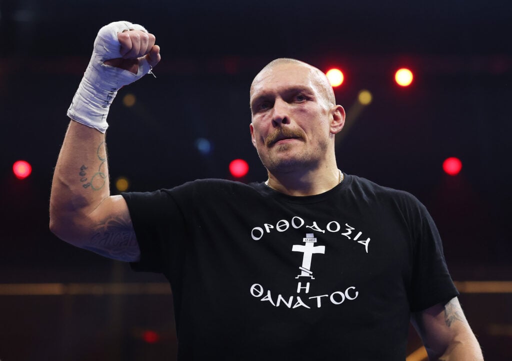 Oleksandr Usyk names heavyweight legend he would like to face next after being stripped of title