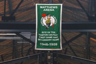 The 115-year-old Boston Arena where Babe Ruth played hockey — yes, hockey — at last.