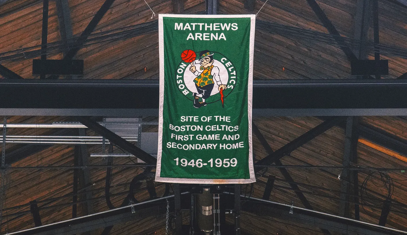 The 115-year-old Boston Arena where Babe Ruth played hockey — yes, hockey — at last.