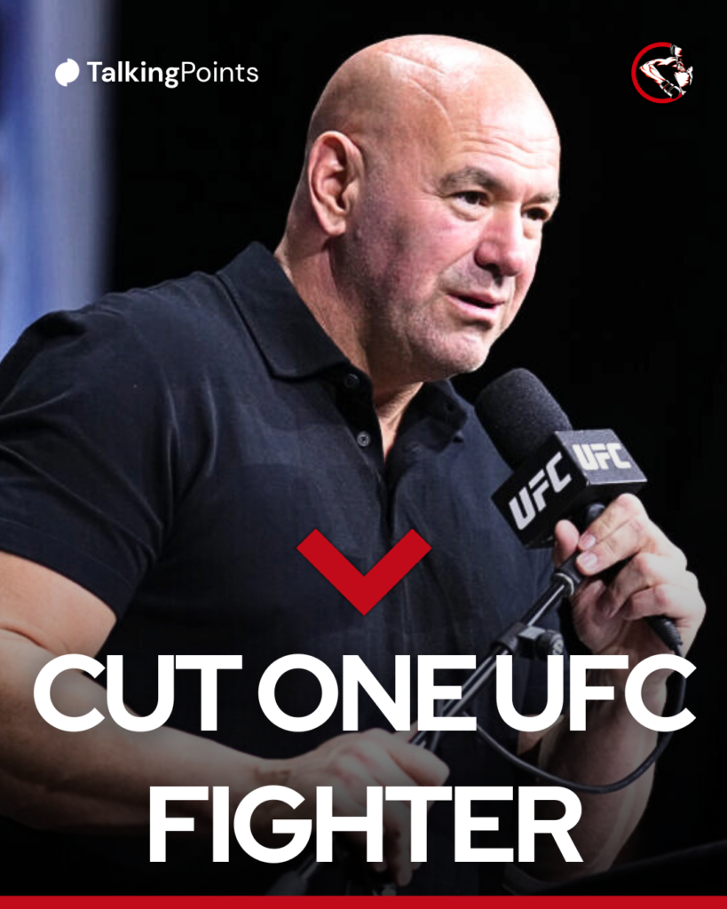 Dana White attends the UFC 319 pre-fight press conference in August 2025.