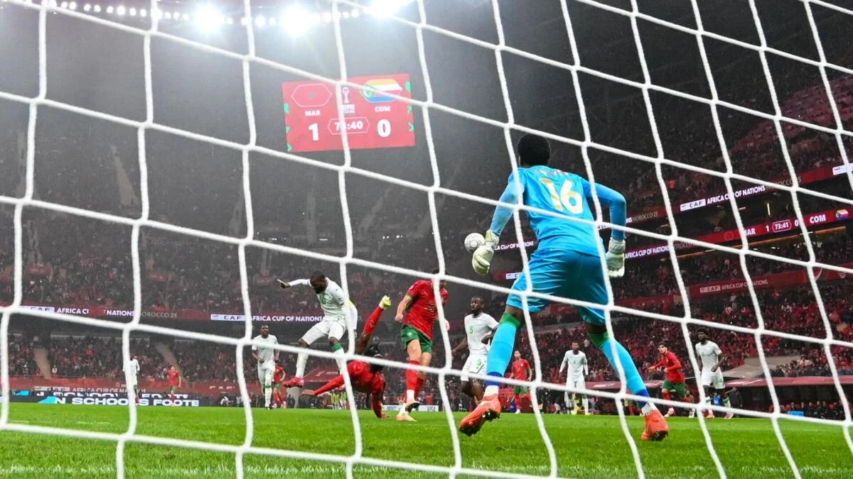 Ayub El Kaabi's incredible bicycle kick helps Morocco beat Comoros in opening African Cup of Nations match