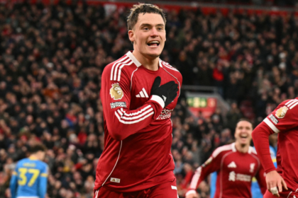 Florian Wirtz scores his first Premier League goal in victory over Wolverhampton as Liverpool come back from behind