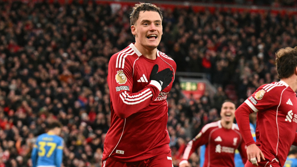 Florian Wirtz scores his first Premier League goal in victory over Wolverhampton as Liverpool come back from behind