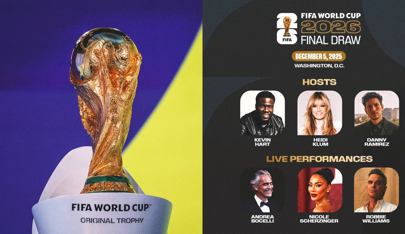 2026 FIFA World Cup draw: Heidi Klum and Kevin Hart co-host star-studded event