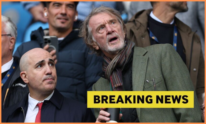 Sir Jim Ratcliffe reacts during a Manchester United game