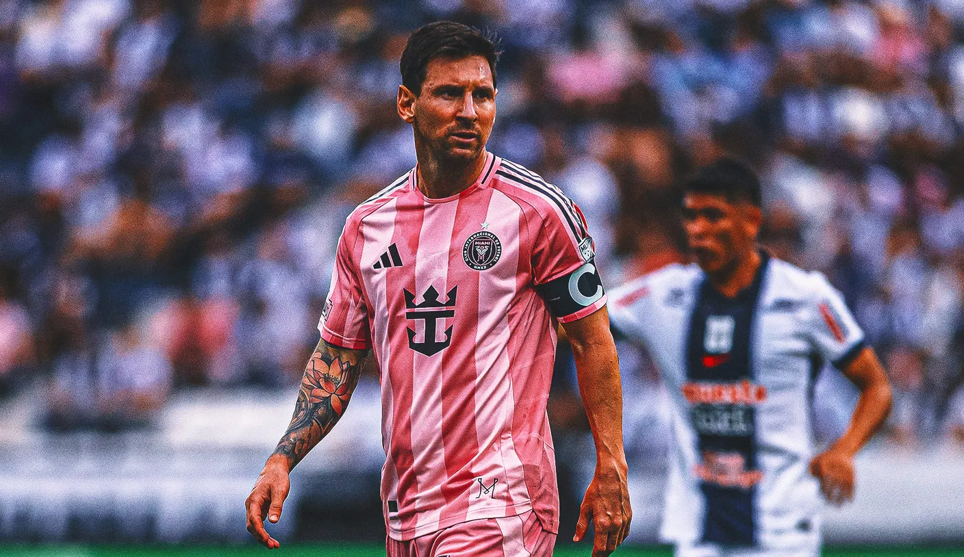 Lionel Messi tears up at rival as they exchange shirts after Inter Miami's shock loss