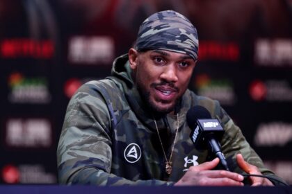 Anthony Joshua speaks to media after KOing Jake Paul