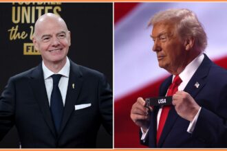 Gianni Infantino and Donald Trump
