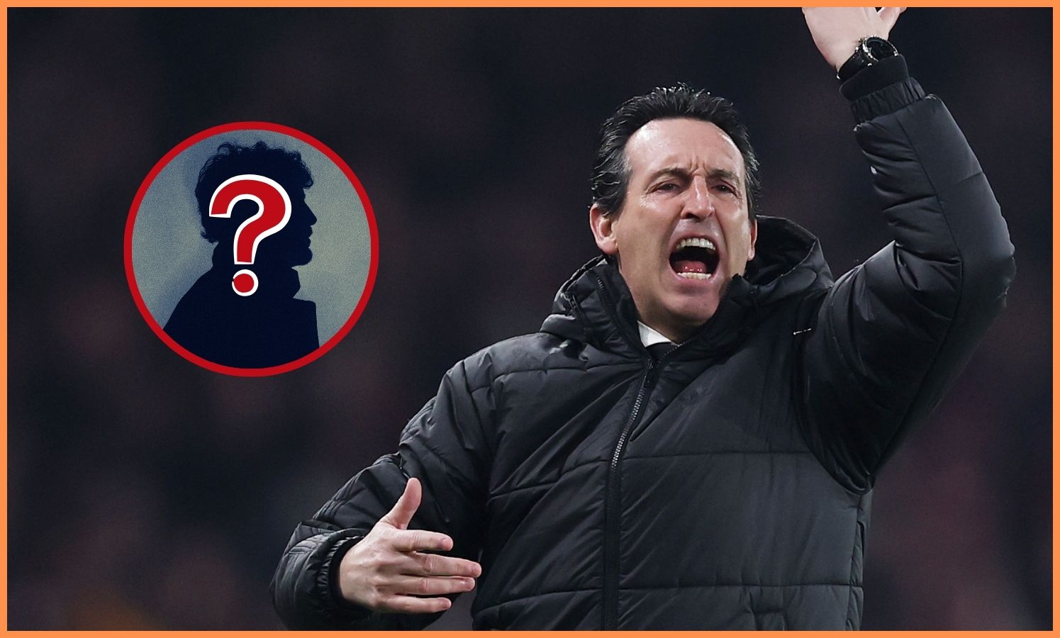 Aston Villa manager Unai Emery shouts instructions during the defeat vs Arsenal