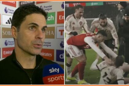 Mikel Arteta responds to that Gabriel Martinelli incident