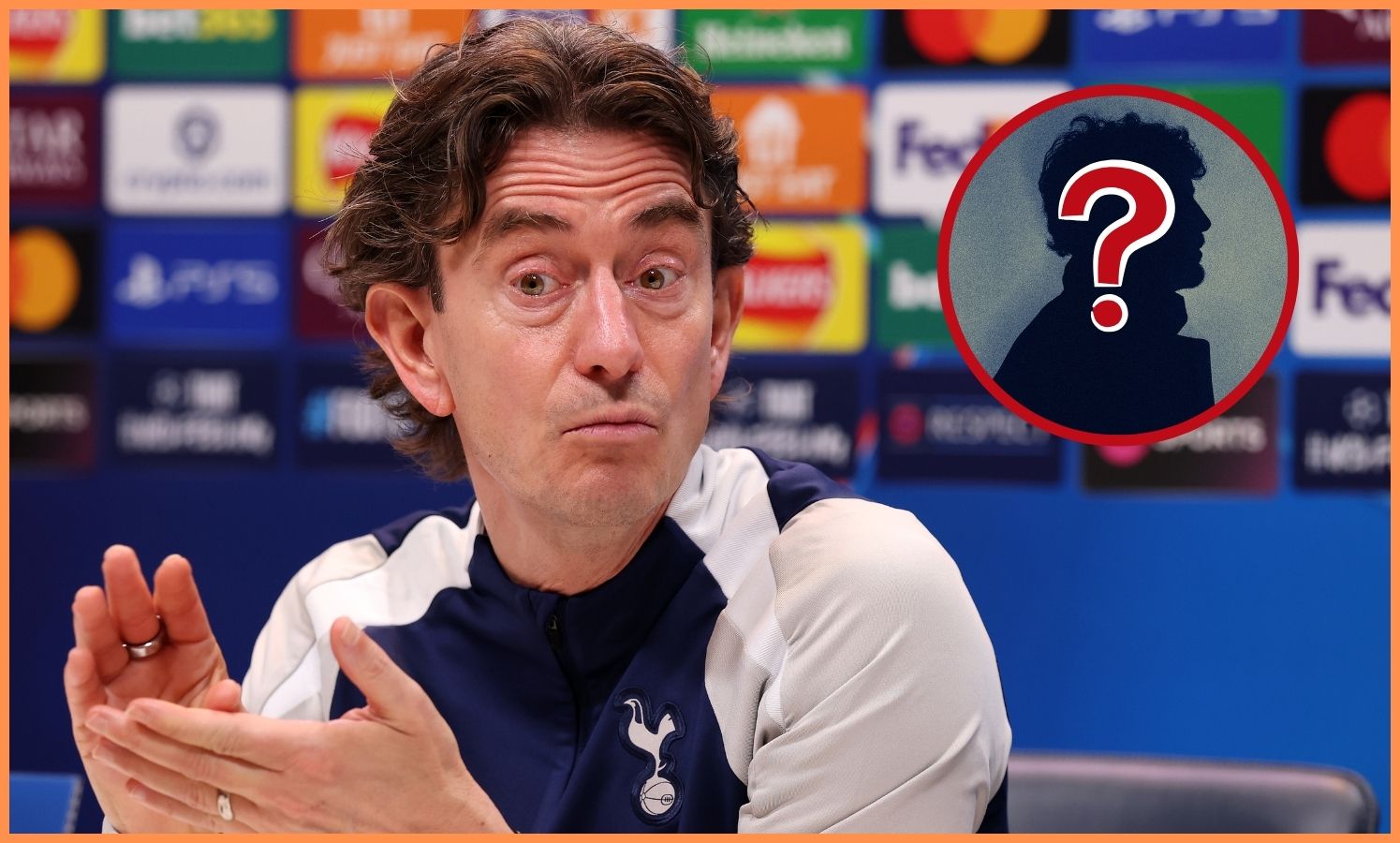 Thomas Frank during a press conference