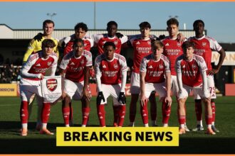 Max Dowman lining up with Arsenal at youth level
