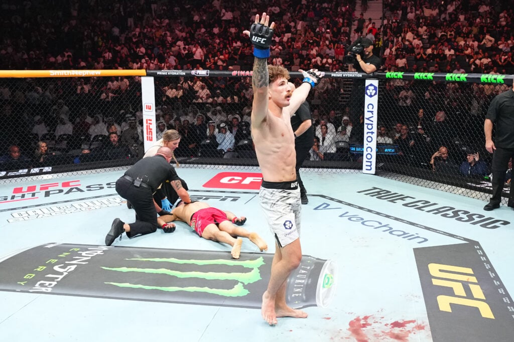 Quiran Sarkild's reaction to KOing Nasrat Haqparast at UFC 321