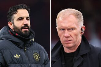 Ruben Amorim slammed by son of Paul Scholes