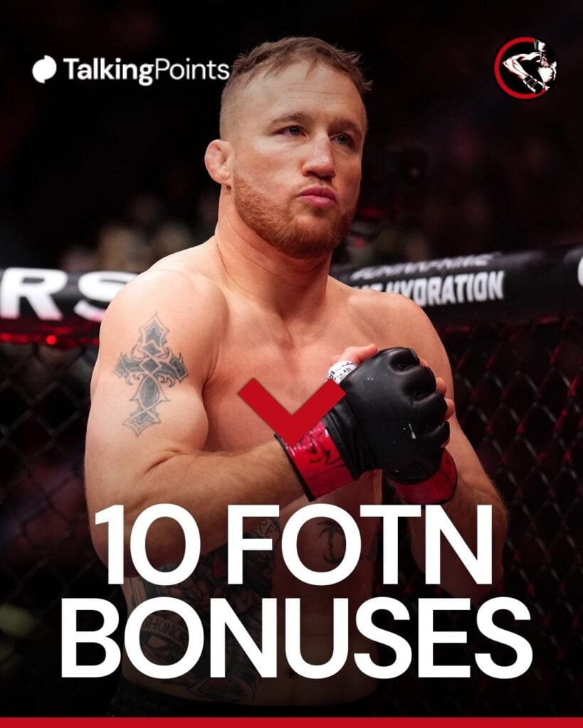 Justin Gaethje enters the Octagon at UFC 313